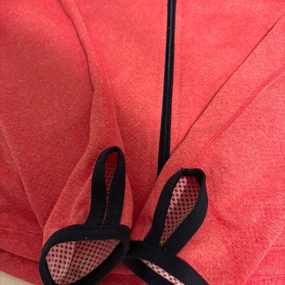 Nike pink red athletic activewear zip up jacket sweatshirt running dri fit small - Picture 5 of 7